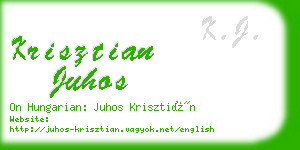 krisztian juhos business card
